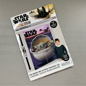 Star Wars Mandalorian Scene Setters Wall Decor Set Baby Yoda 6 Feet Tall NEW
